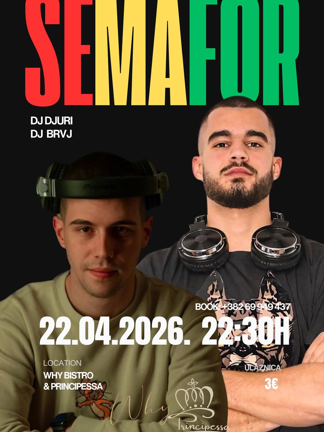 2026-04-22 Podgorica SEMAFOR STUDENTSKA ZURKA